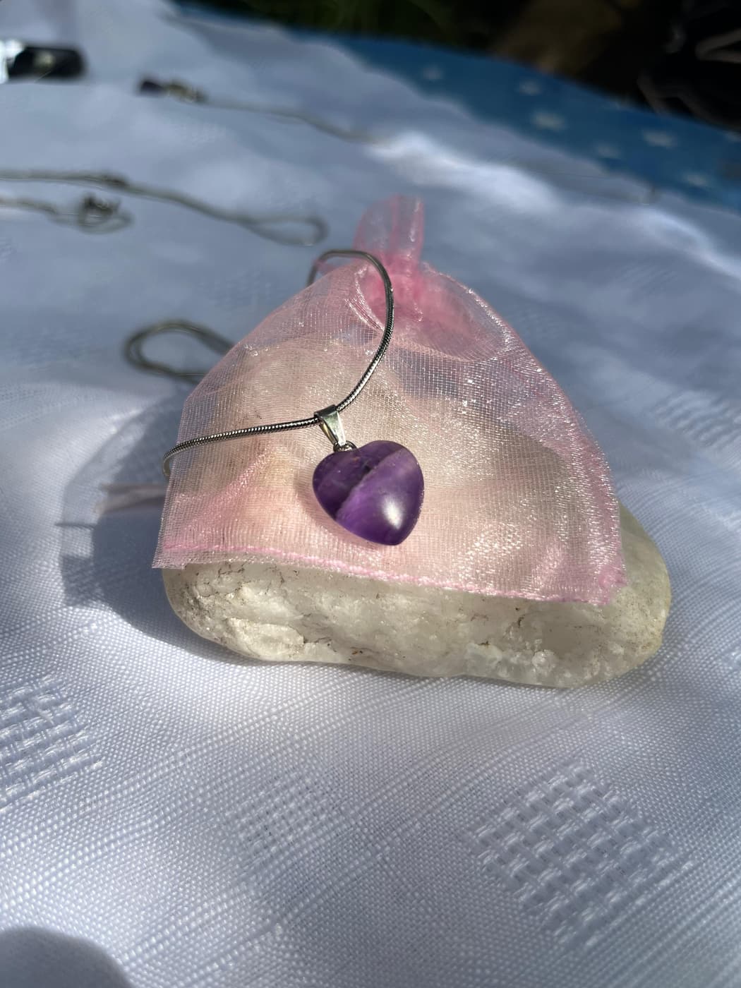 Cadena Corazón Amatista
