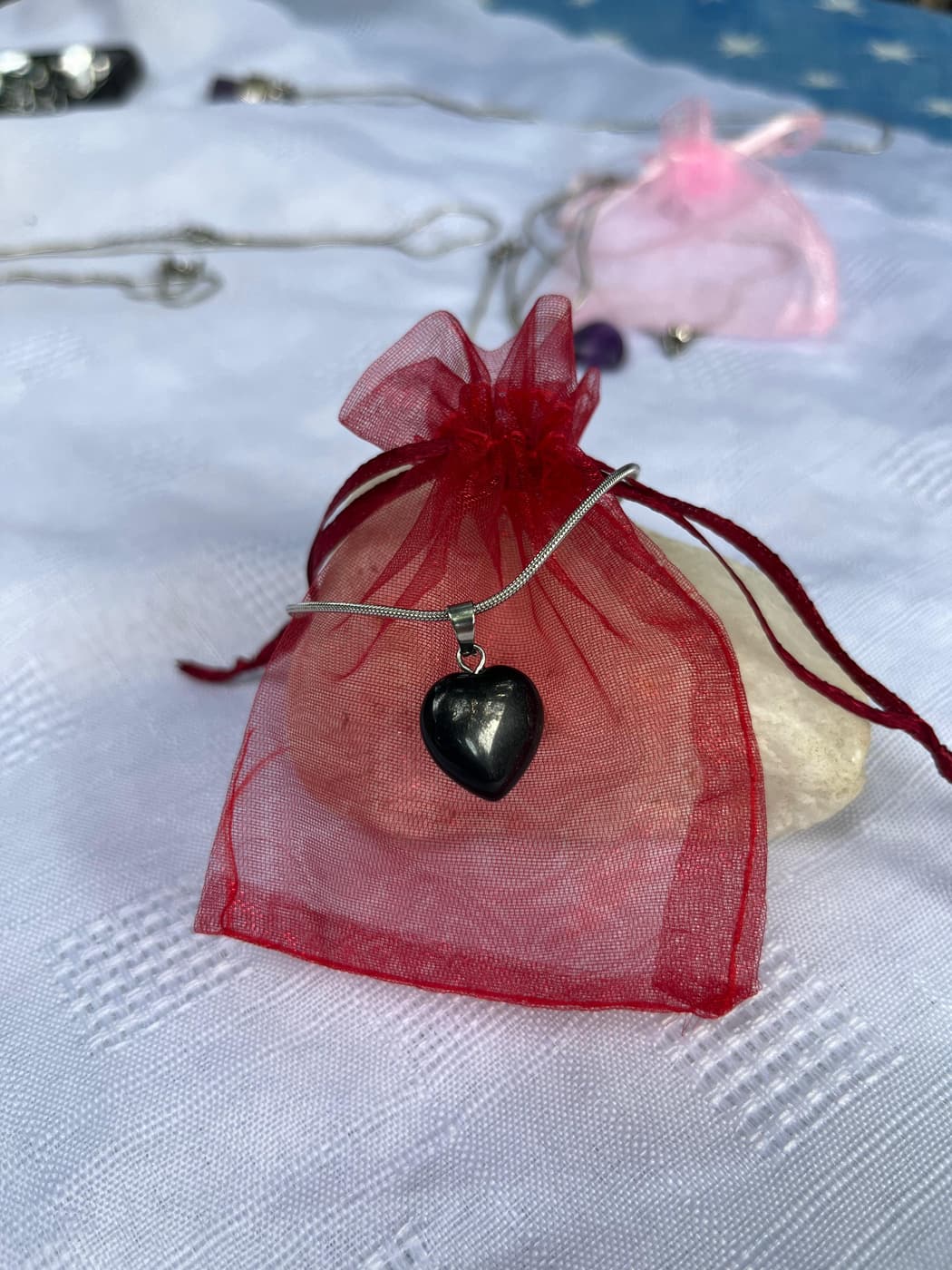 Cadena Corazón Obsidiana